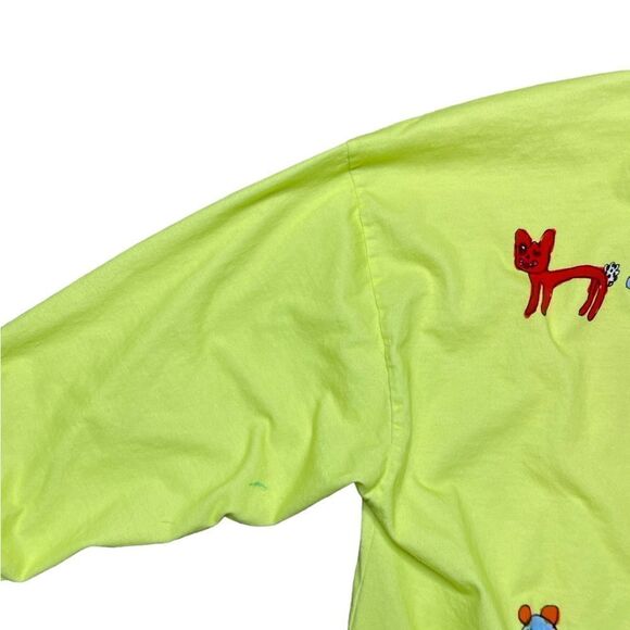 TEDDY FRESH x KAT ROSE Long Sleeved Bright Yellow Shirt Unisex Medium - Picture 6 of 7